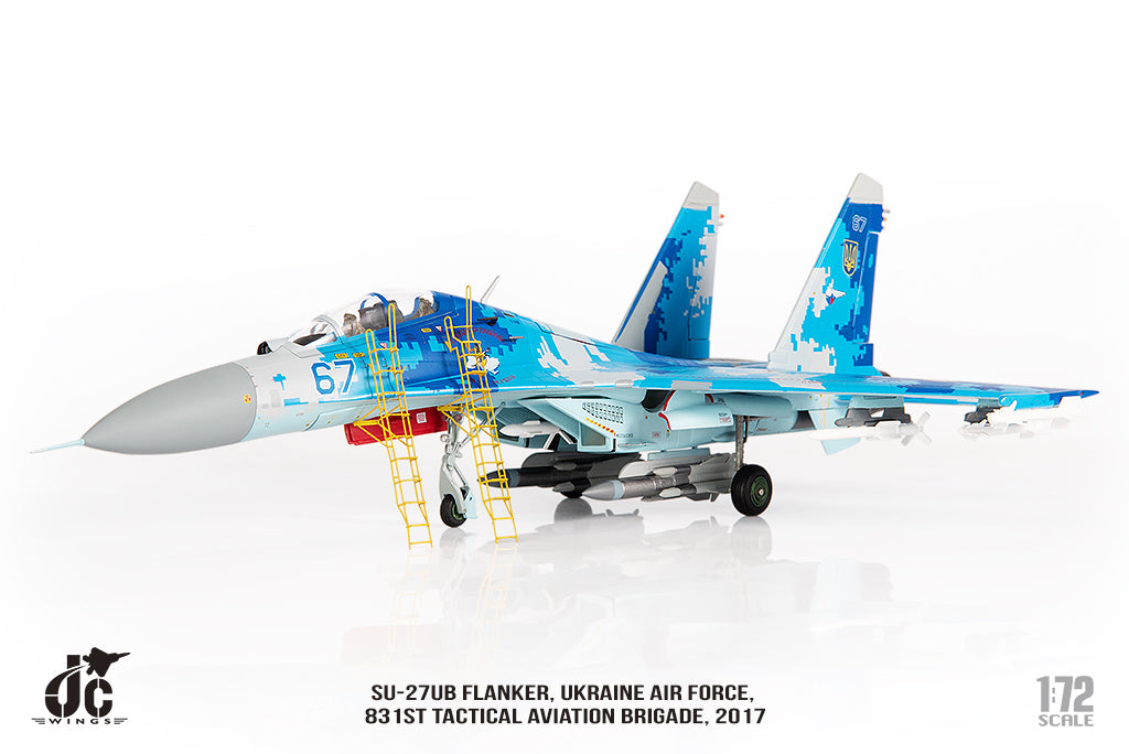 JC WINGS MILITARY SU-27UB FLANKER UKRAINE AIR FORCES 831ST TACTICAL AVIATION BRIGADE 2017