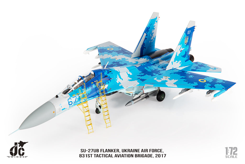 JC WINGS MILITARY SU-27UB FLANKER UKRAINE AIR FORCES 831ST TACTICAL AVIATION BRIGADE 2017
