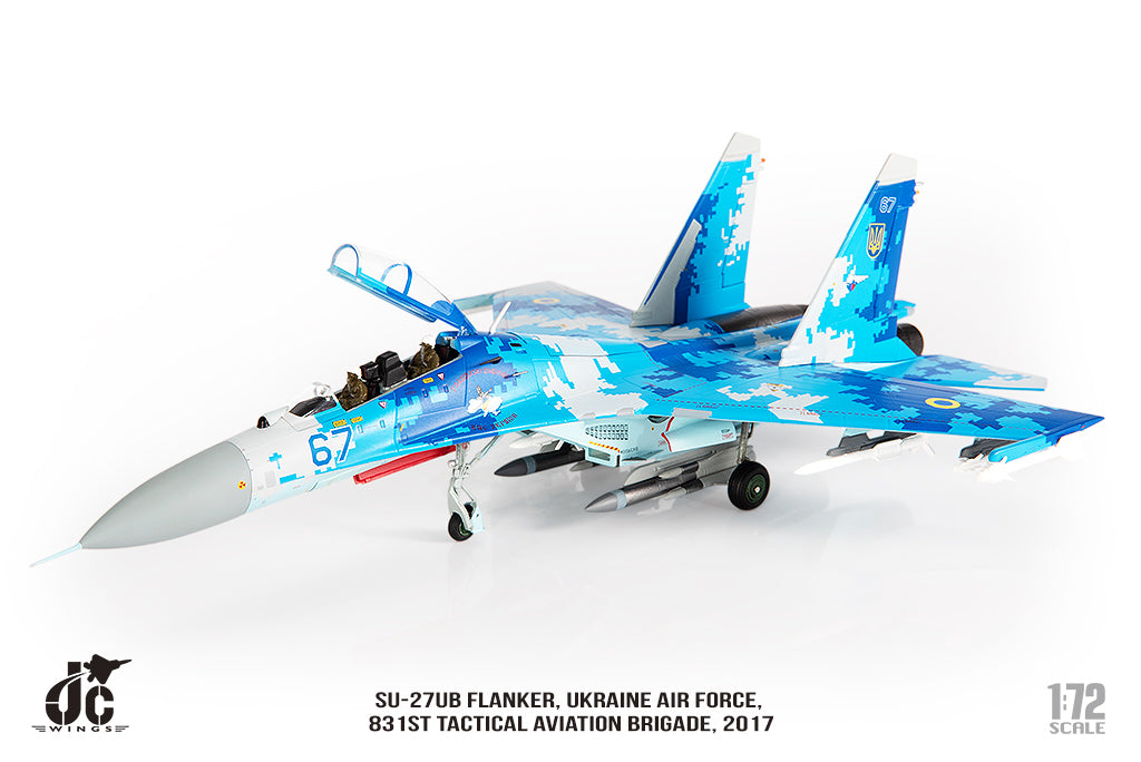JC WINGS MILITARY SU-27UB FLANKER UKRAINE AIR FORCES 831ST TACTICAL AVIATION BRIGADE 2017