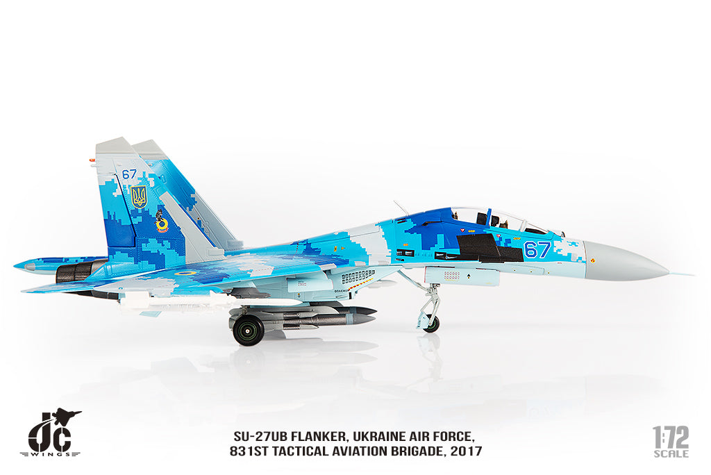 JC WINGS MILITARY SU-27UB FLANKER UKRAINE AIR FORCES 831ST TACTICAL AVIATION BRIGADE 2017