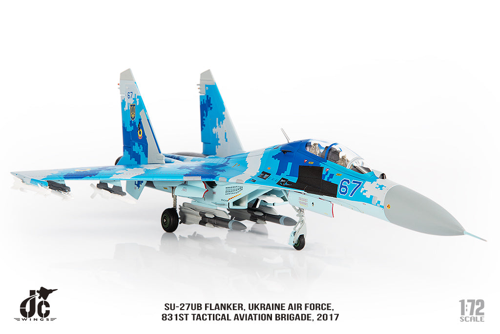 JC WINGS MILITARY SU-27UB FLANKER UKRAINE AIR FORCES 831ST TACTICAL AVIATION BRIGADE 2017