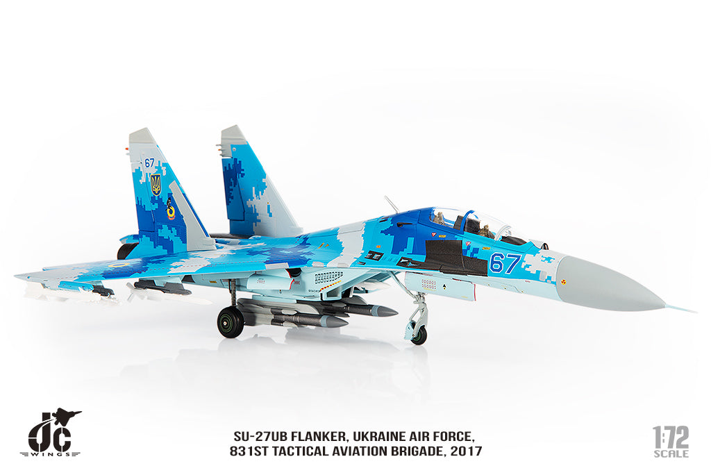 JC WINGS MILITARY SU-27UB FLANKER UKRAINE AIR FORCES 831ST TACTICAL AVIATION BRIGADE 2017