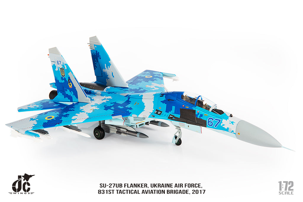 JC WINGS MILITARY SU-27UB FLANKER UKRAINE AIR FORCES 831ST TACTICAL AVIATION BRIGADE 2017