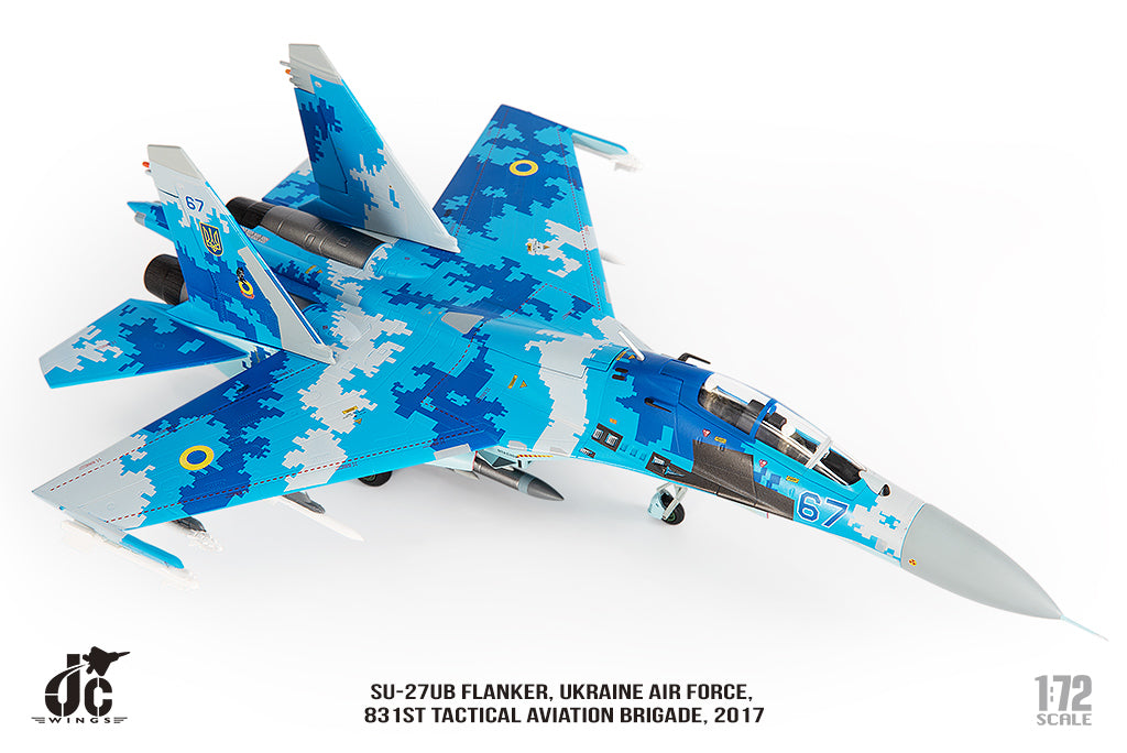 JC WINGS MILITARY SU-27UB FLANKER UKRAINE AIR FORCES 831ST TACTICAL AVIATION BRIGADE 2017