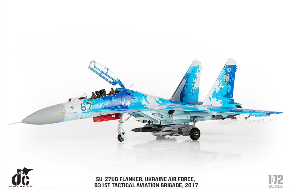 JC WINGS MILITARY SU-27UB FLANKER UKRAINE AIR FORCES 831ST TACTICAL AVIATION BRIGADE 2017