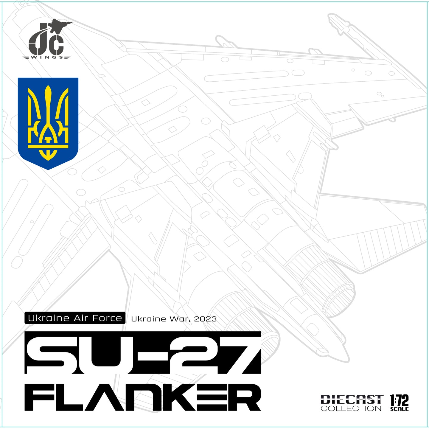 JC WINGS SU-27 FLANKER UKRAINE AIR FORCE UKRAINE WAR 2023