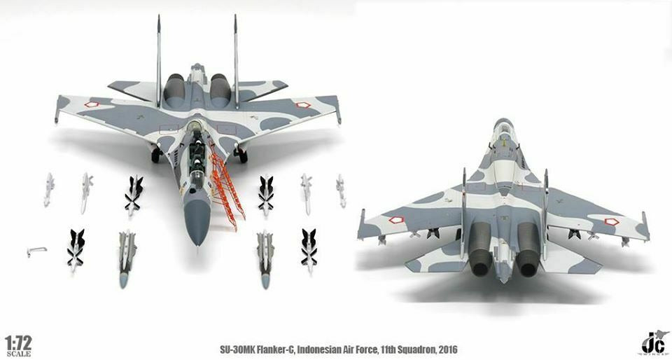 JC WINGS SU-30 MK FLANKER-C INDONESIAN AIR FORCE