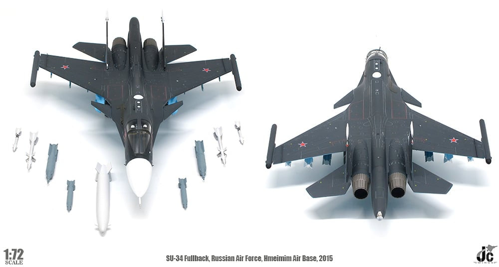 JC WINGS SU-34 RUSSIAN AIR FORCE "RED 25" HMEIMIM AIR BASE SYRIA 2015