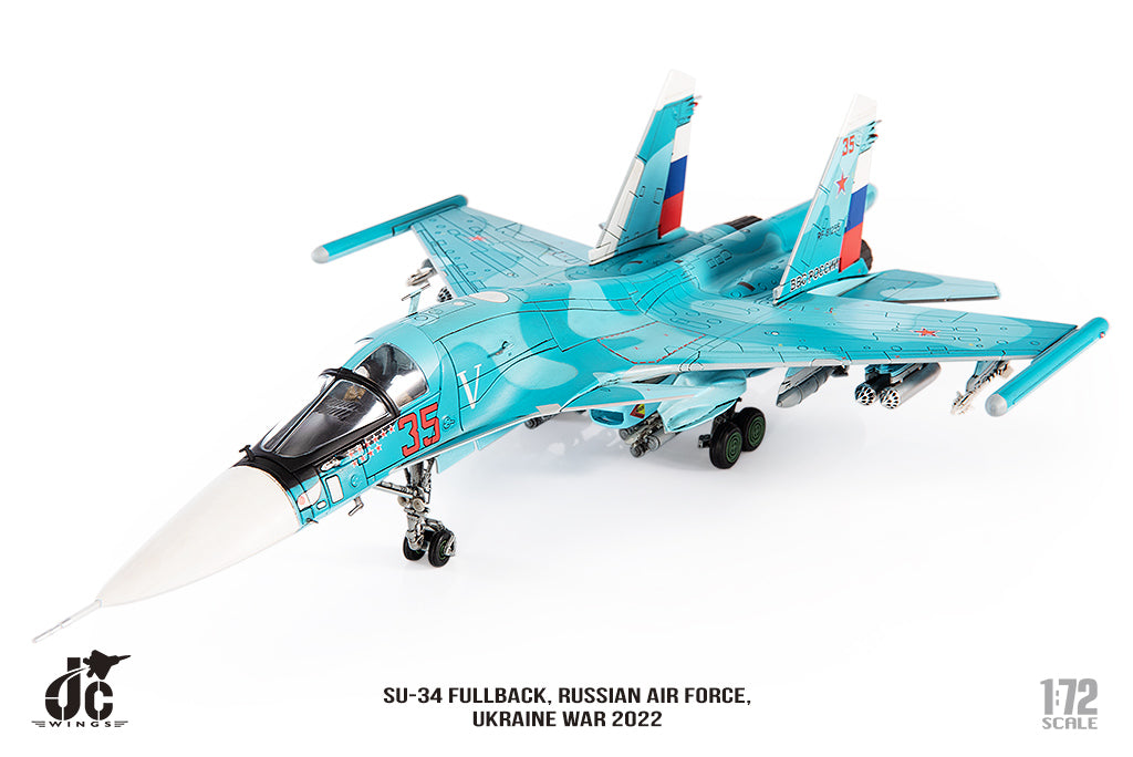 JC WINGS SU-34 FULLBACK RUSSIAN AIR FORCE UKRAINE WAR 2022