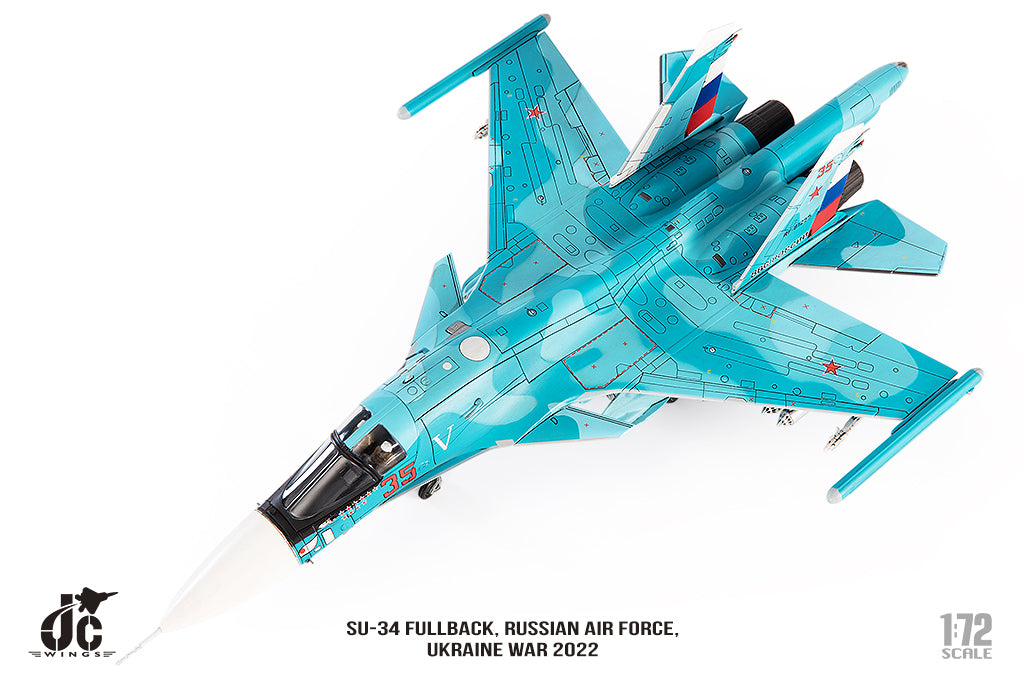 JC WINGS SU-34 FULLBACK RUSSIAN AIR FORCE UKRAINE WAR 2022