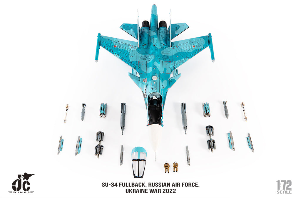 JC WINGS SU-34 FULLBACK RUSSIAN AIR FORCE UKRAINE WAR 2022