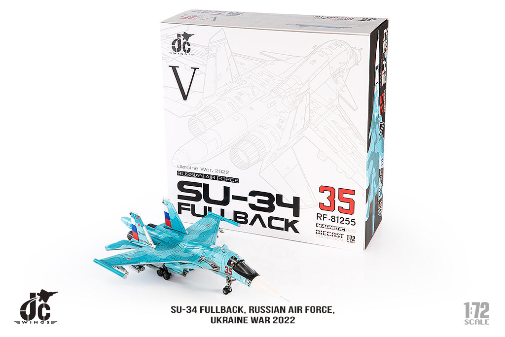 JC WINGS SU-34 FULLBACK RUSSIAN AIR FORCE UKRAINE WAR 2022