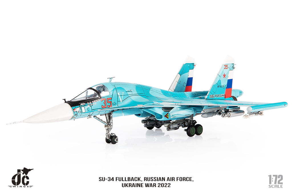 JC WINGS SU-34 FULLBACK RUSSIAN AIR FORCE UKRAINE WAR 2022