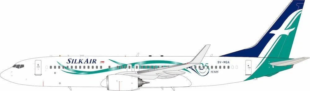 JFOX B737-8SA SILK AIR "25 YEARS SPECIAL SCHEME" REG: 9V-MGA