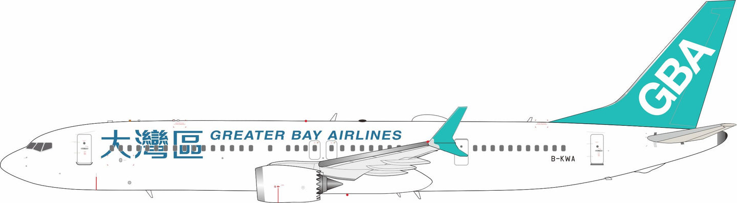 JFOX B737-9 MAX GREATER BAY AIRLINER REG: B-WKA
