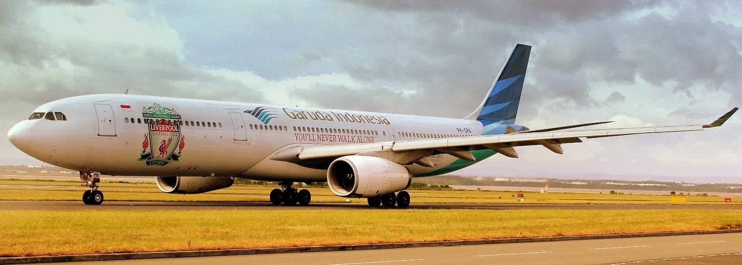 JFOX A330-341 GARUDA INDONESIA "LIVERPOOL CITY FOOTBALL CLUB 2013 TOUR" REG: PK-GPA