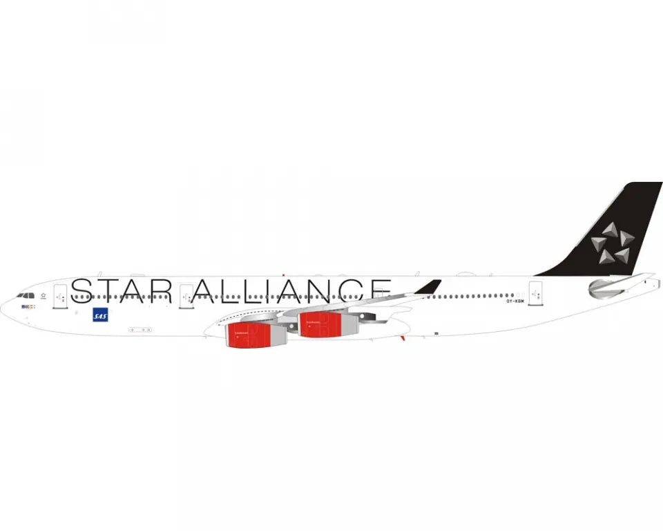 JFOX A340-313 SCANDINAVIAN AIRLINES (SAS) "STAR ALLIANCE" REG: OY-KBY