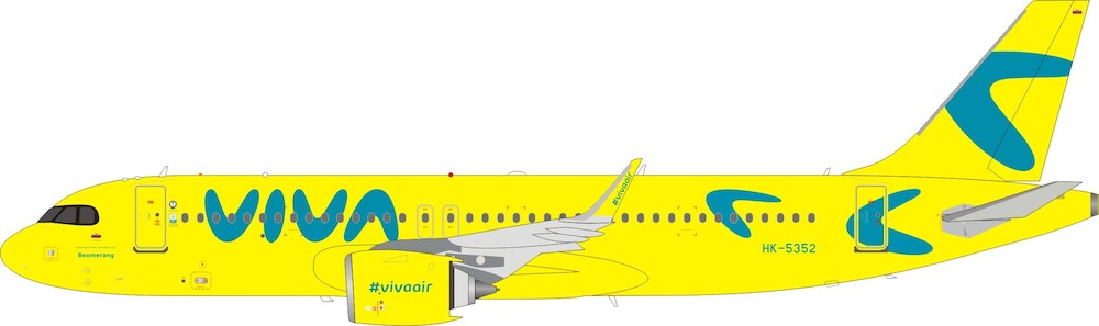 JP60 MODELS A320-251N VIVA AIR COLOMBIA REG: HK-5352
