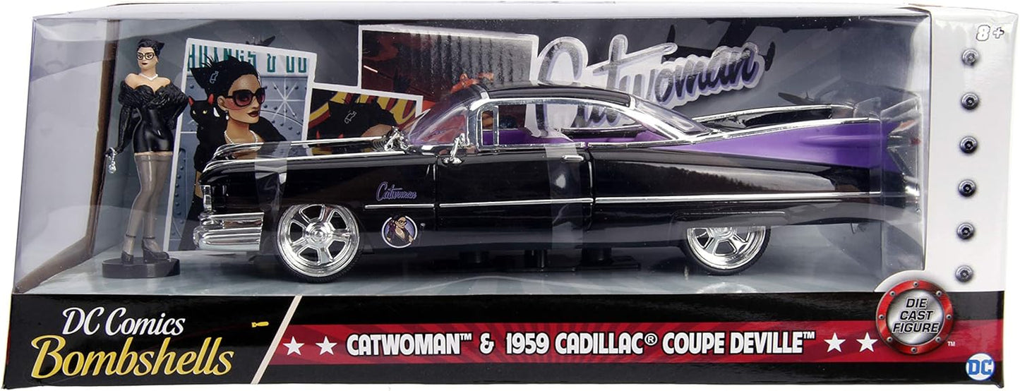 JADA 1959 CADILLAC COUPE DEVILLE WITH FIGURE