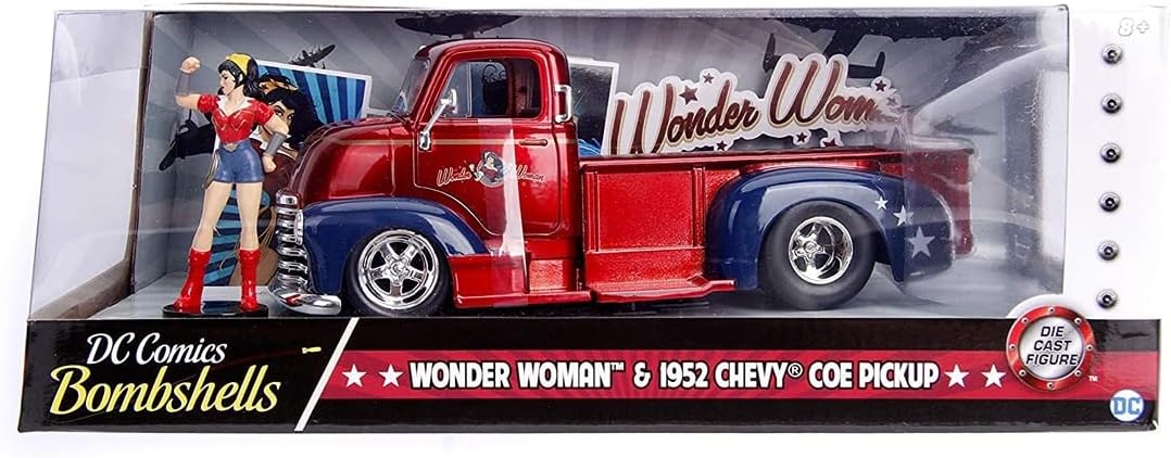 JADA 1952 COE PICKUP WITH WONDER WOMAN FIGURE