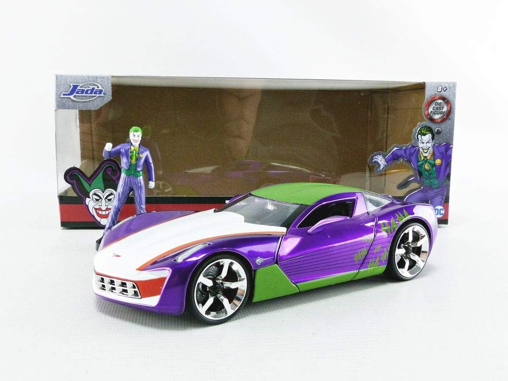 JADA 2009 CHEVY CORVETTE STINGRAY WITH JOKER FIGURE