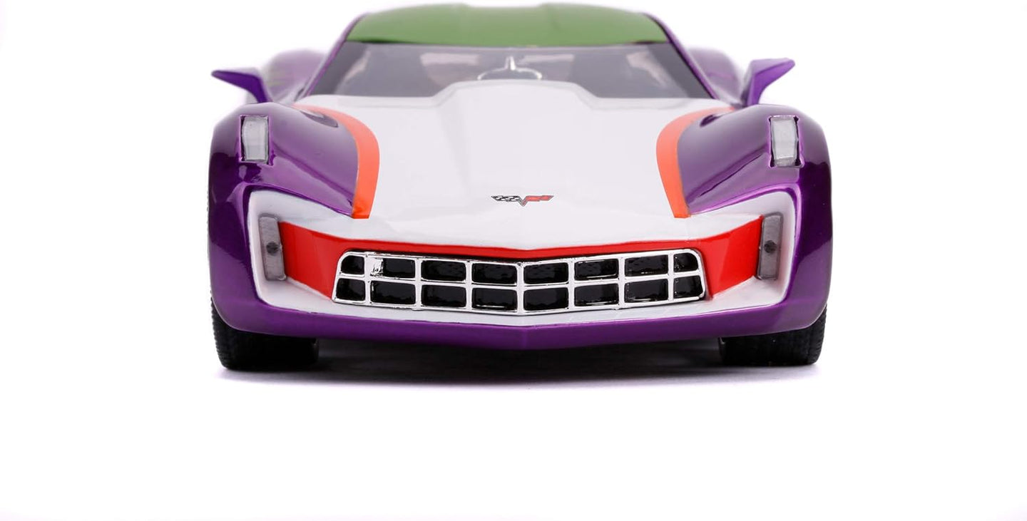 JADA 2009 CHEVY CORVETTE STINGRAY WITH JOKER FIGURE