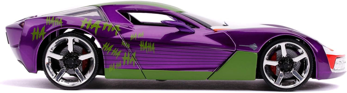JADA 2009 CHEVY CORVETTE STINGRAY WITH JOKER FIGURE