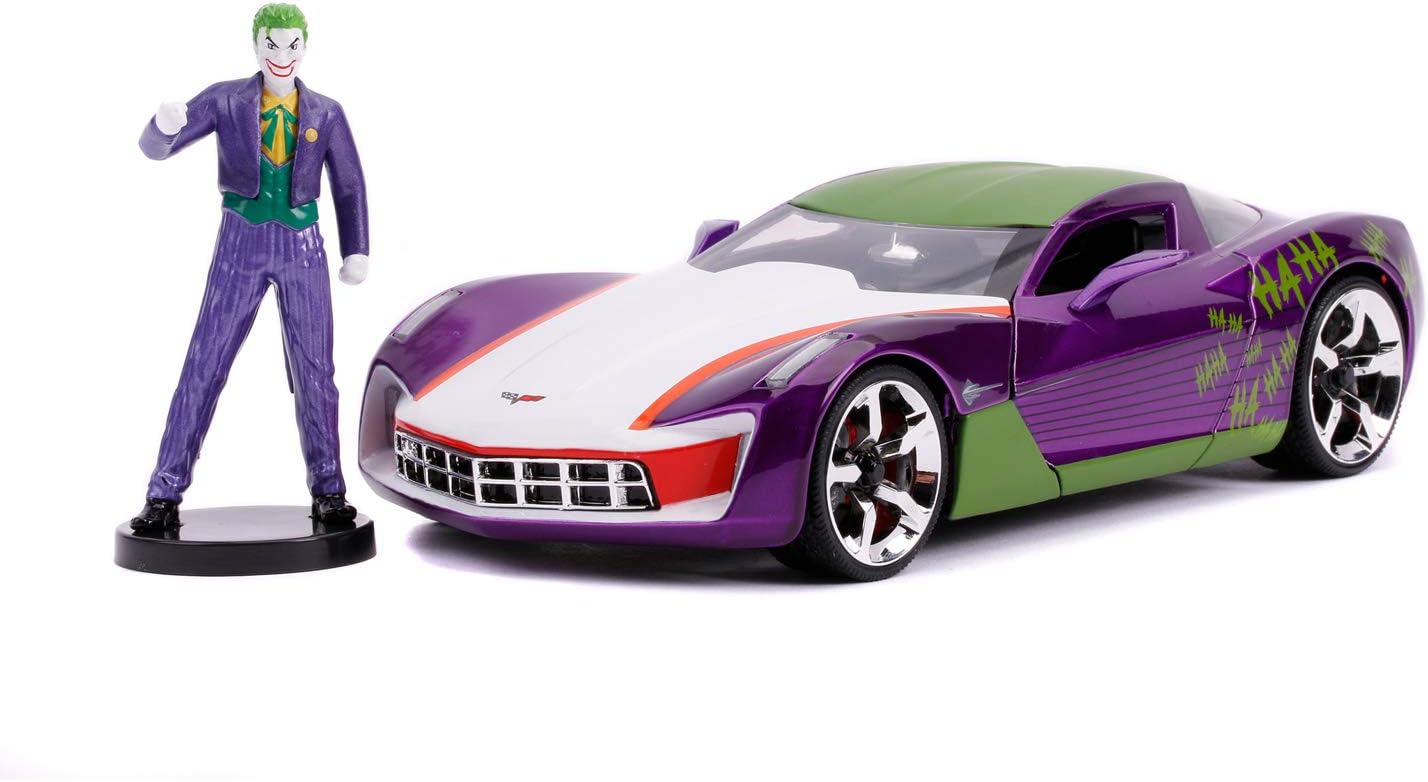 JADA 2009 CHEVY CORVETTE STINGRAY WITH JOKER FIGURE