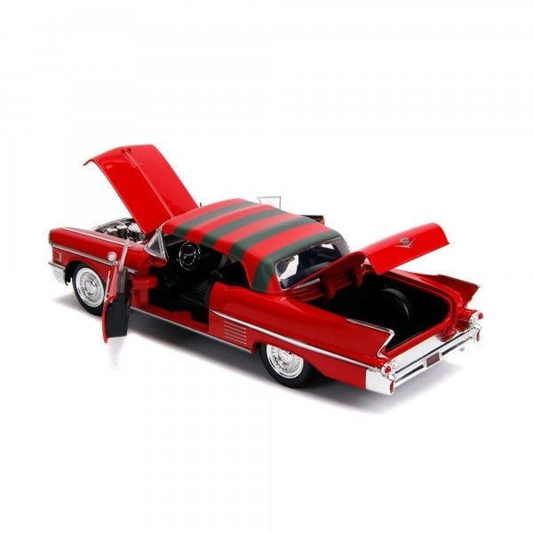 JADA 1958 CADILLAC SERIES 62 WITH FREDDY KRUEGER FIGURE