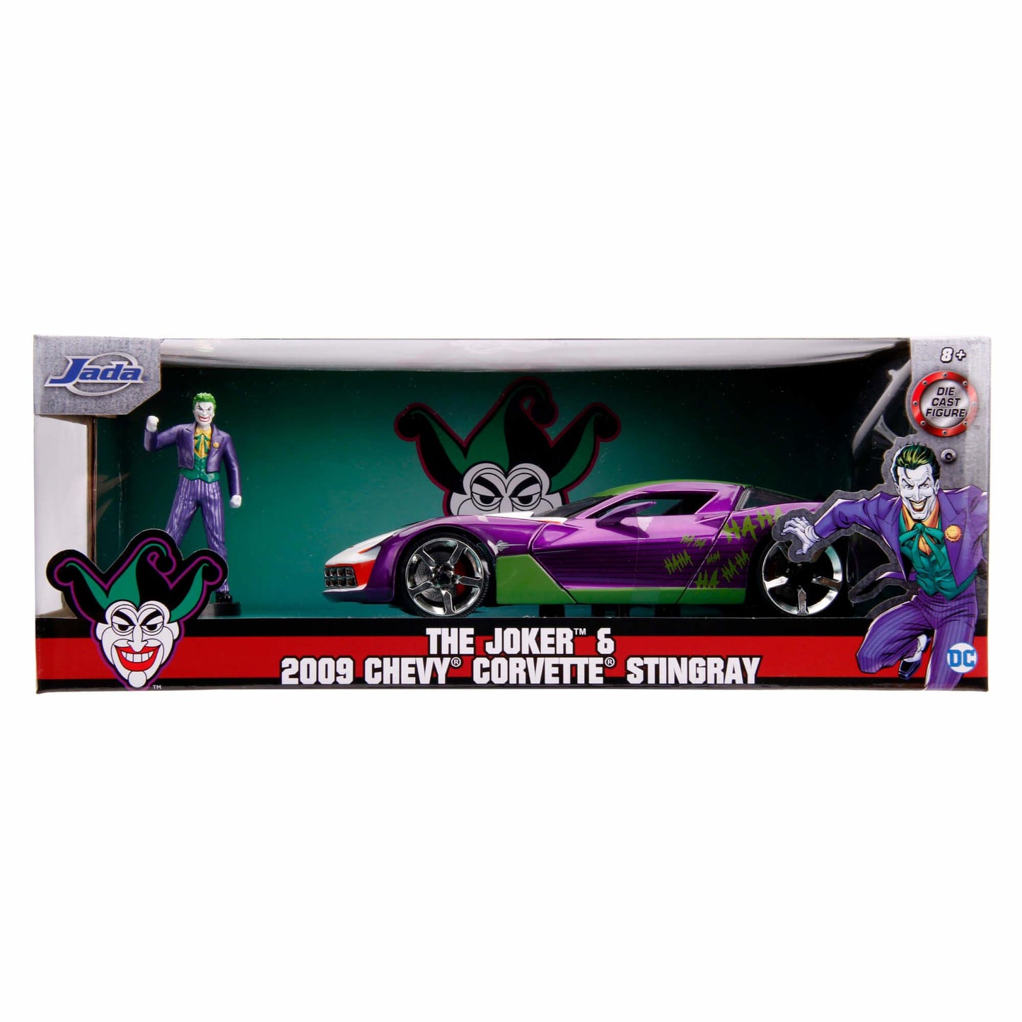 JADA 2009 CHEVY CORVETTE STINGRAY WITH JOKER FIGURE