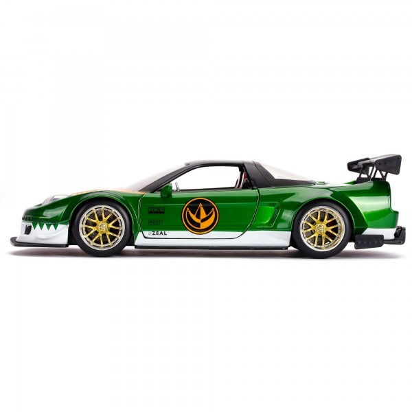 JADA 2002 HONDA NSX TYPE R WITH GREEN POWER RANGER FIGURE