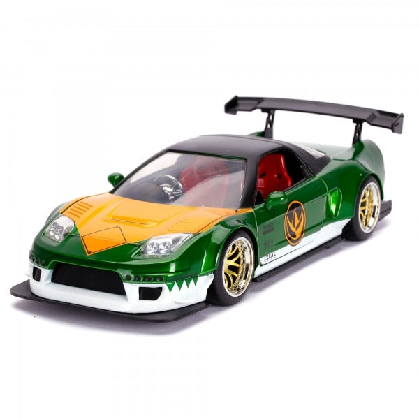 JADA 2002 HONDA NSX TYPE R WITH GREEN POWER RANGER FIGURE