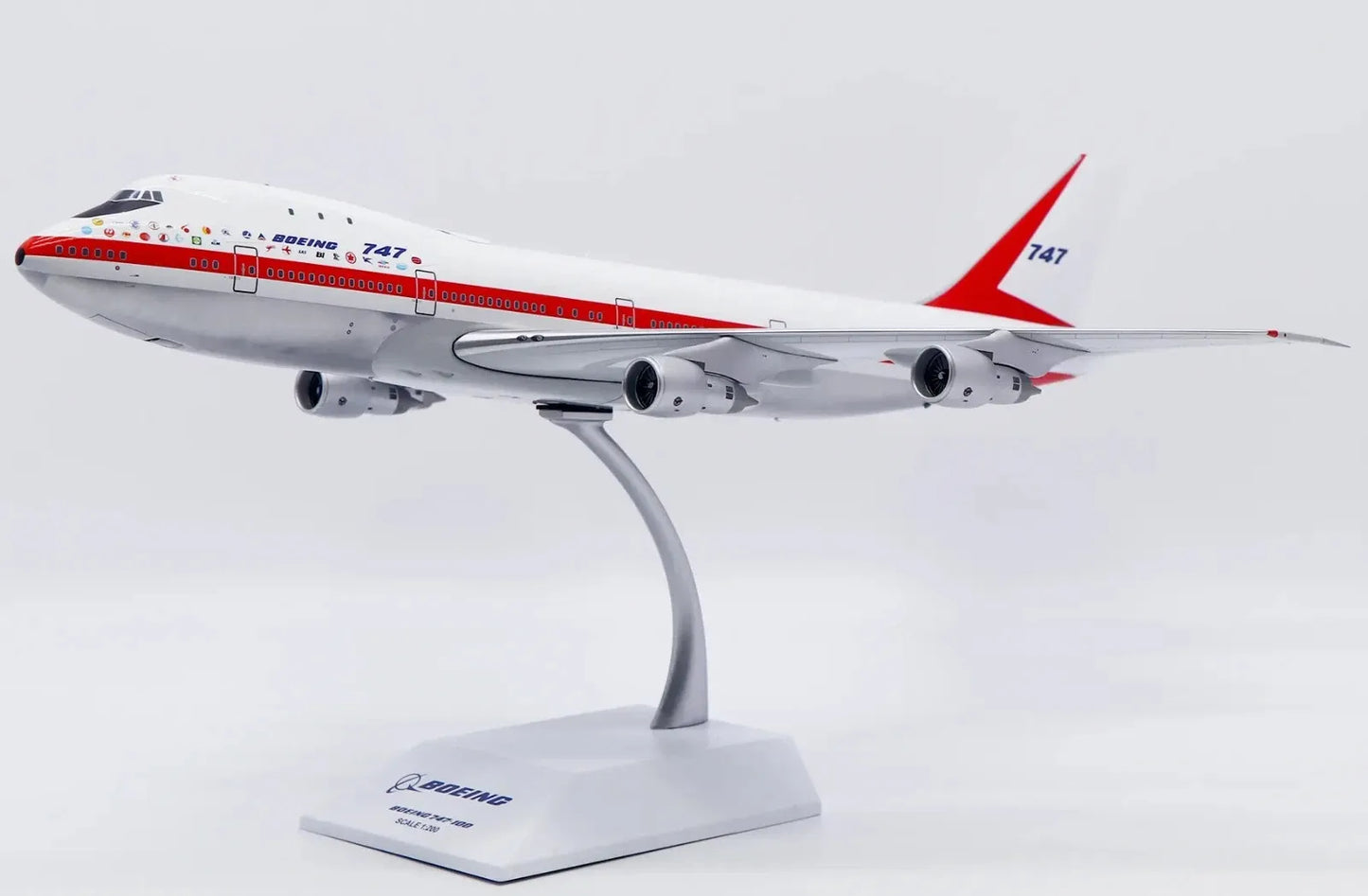 KJ MODELS B747-100 BOEING HOUSE COLOUR "CITY OF EVERETT" (POLISHED) REG: N7470