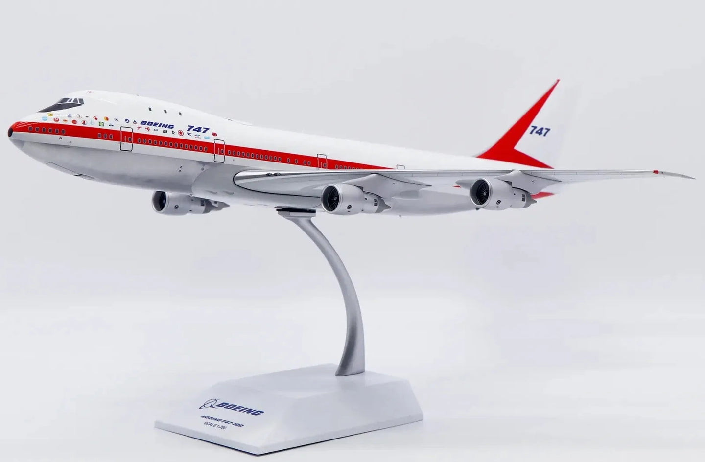 KJ MODELS B747-100 BOEING HOUSE COLOUR "CITY OF EVERETT" (POLISHED) REG: N7470