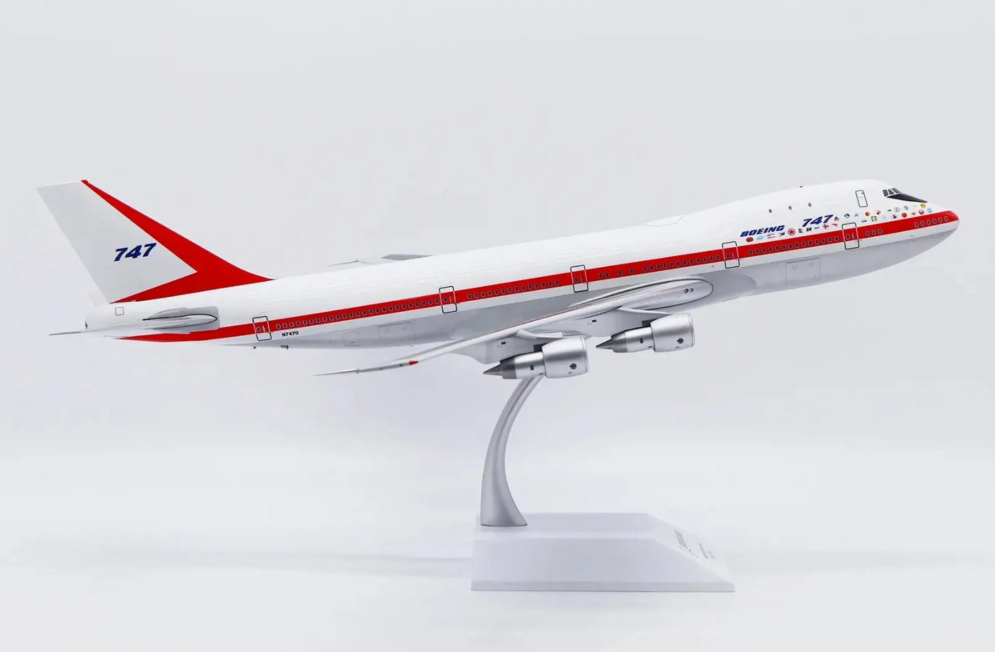KJ MODELS B747-100 BOEING HOUSE COLOUR "CITY OF EVERETT" (POLISHED) REG: N7470