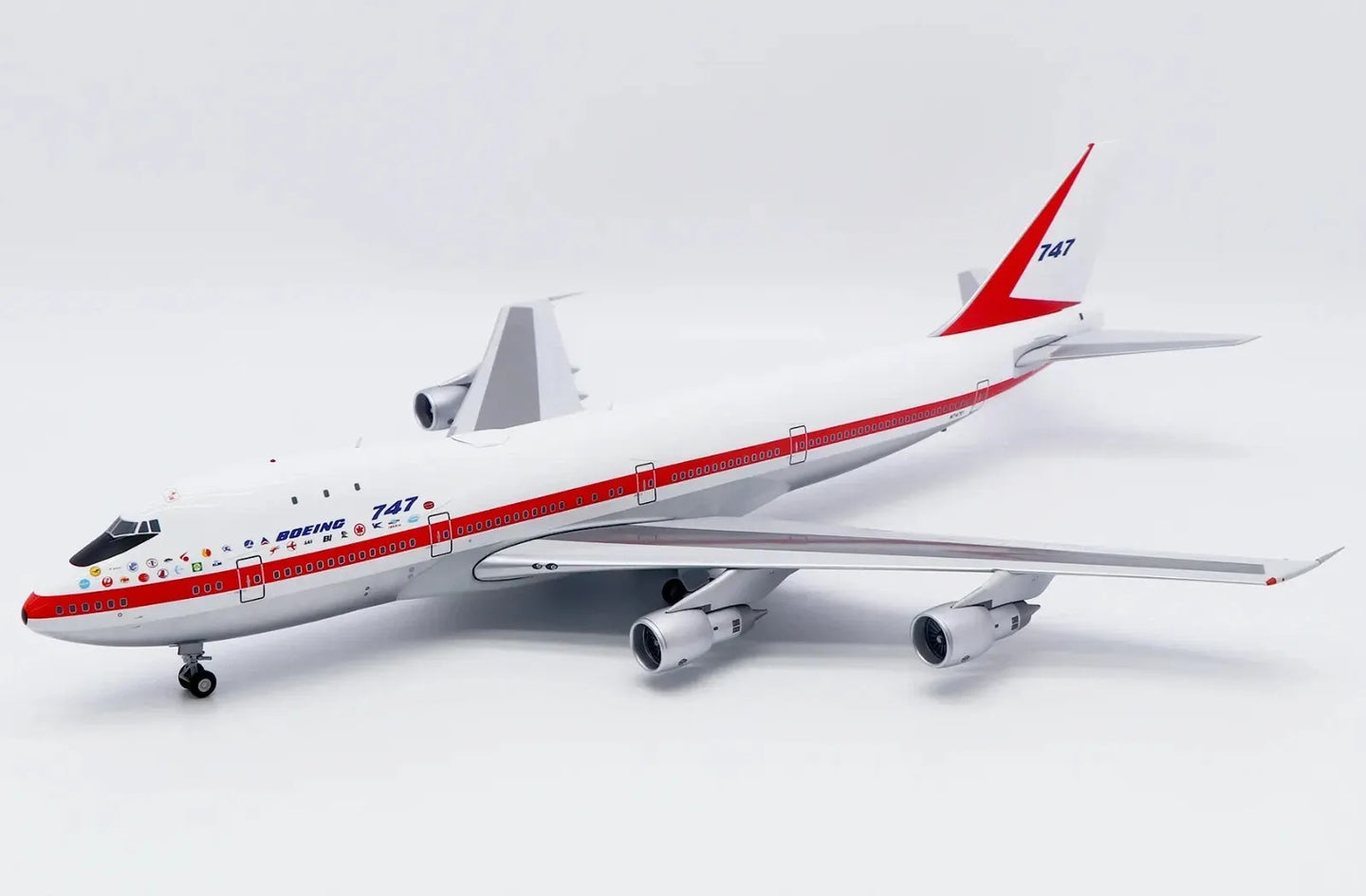 KJ MODELS B747-100 BOEING HOUSE COLOUR "CITY OF EVERETT" (POLISHED) REG: N7470