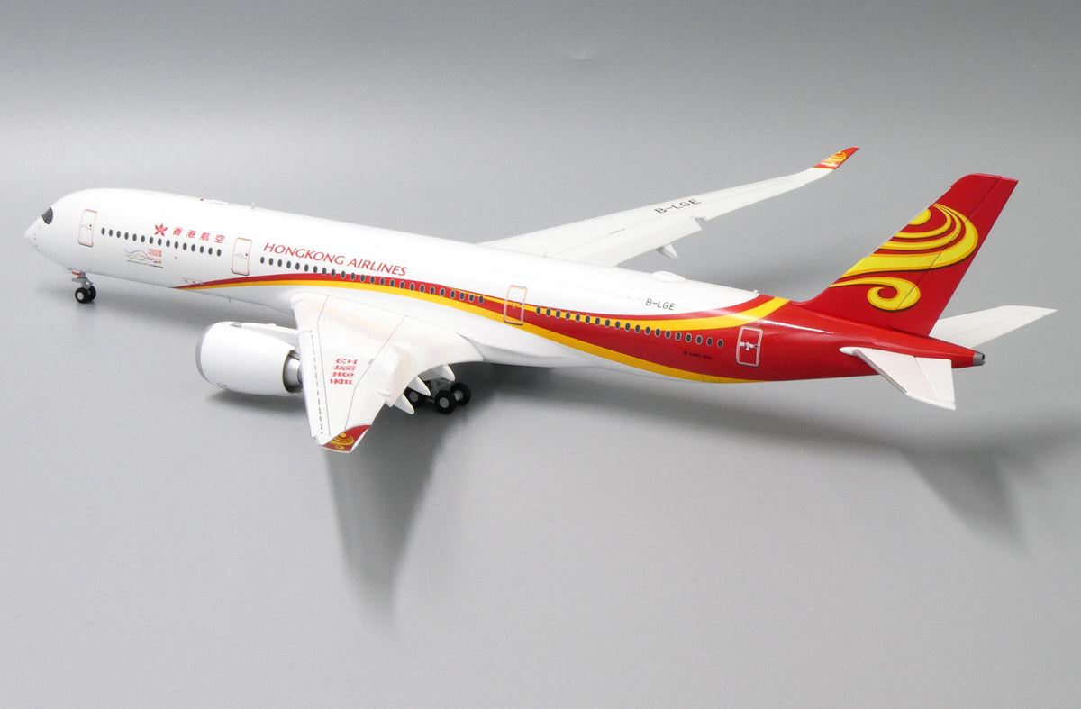 JC WINGS A350 HONG KONG AIRLINES (FLAPS DOWN) REG: B-LGE