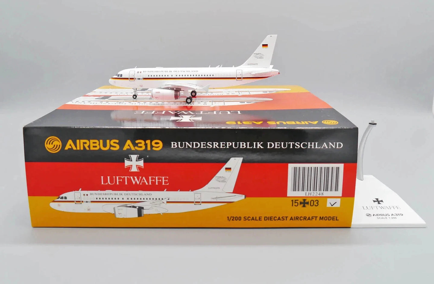 JC WINGS A319(CJ) GERMAN AIR FORCE REG: 15+03