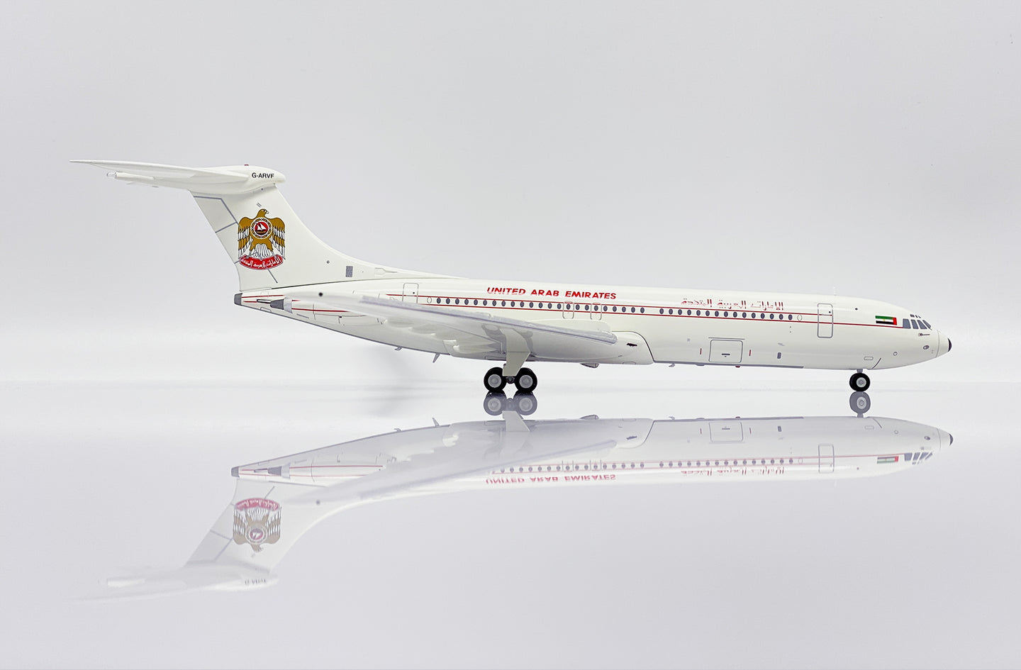 JC WINGS VC10 SRS1101 UNITED ARAB EMIRATES GOVERNMENT REG: G-ARVF