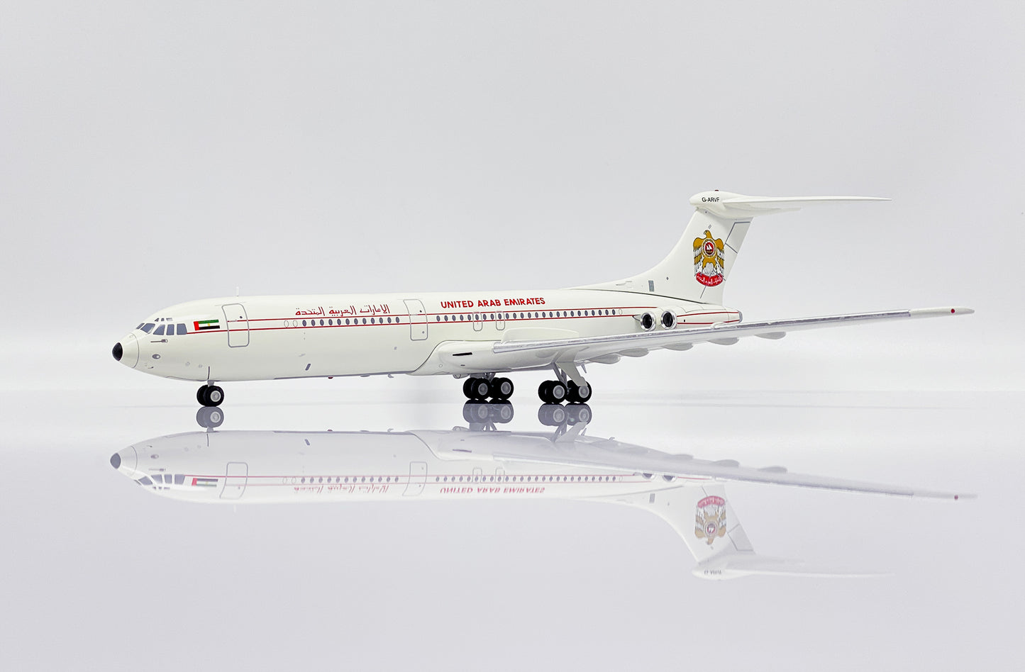 JC WINGS VC10 SRS1101 UNITED ARAB EMIRATES GOVERNMENT REG: G-ARVF