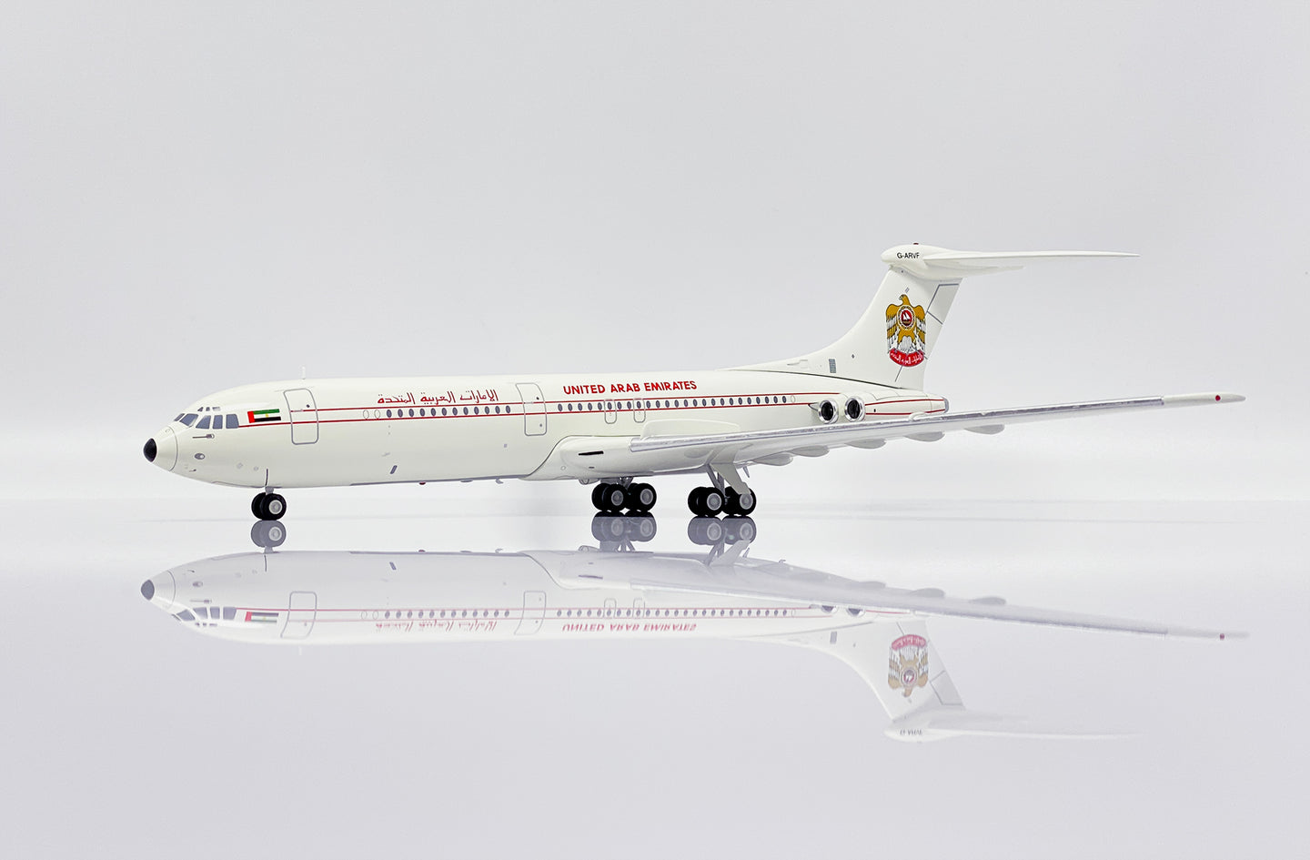 JC WINGS VC10 SRS1101 UNITED ARAB EMIRATES GOVERNMENT REG: G-ARVF