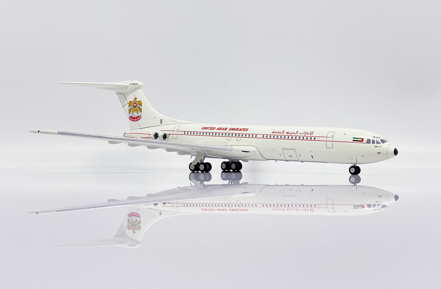JC WINGS VC10 SRS1101 UNITED ARAB EMIRATES GOVERNMENT REG: G-ARVF
