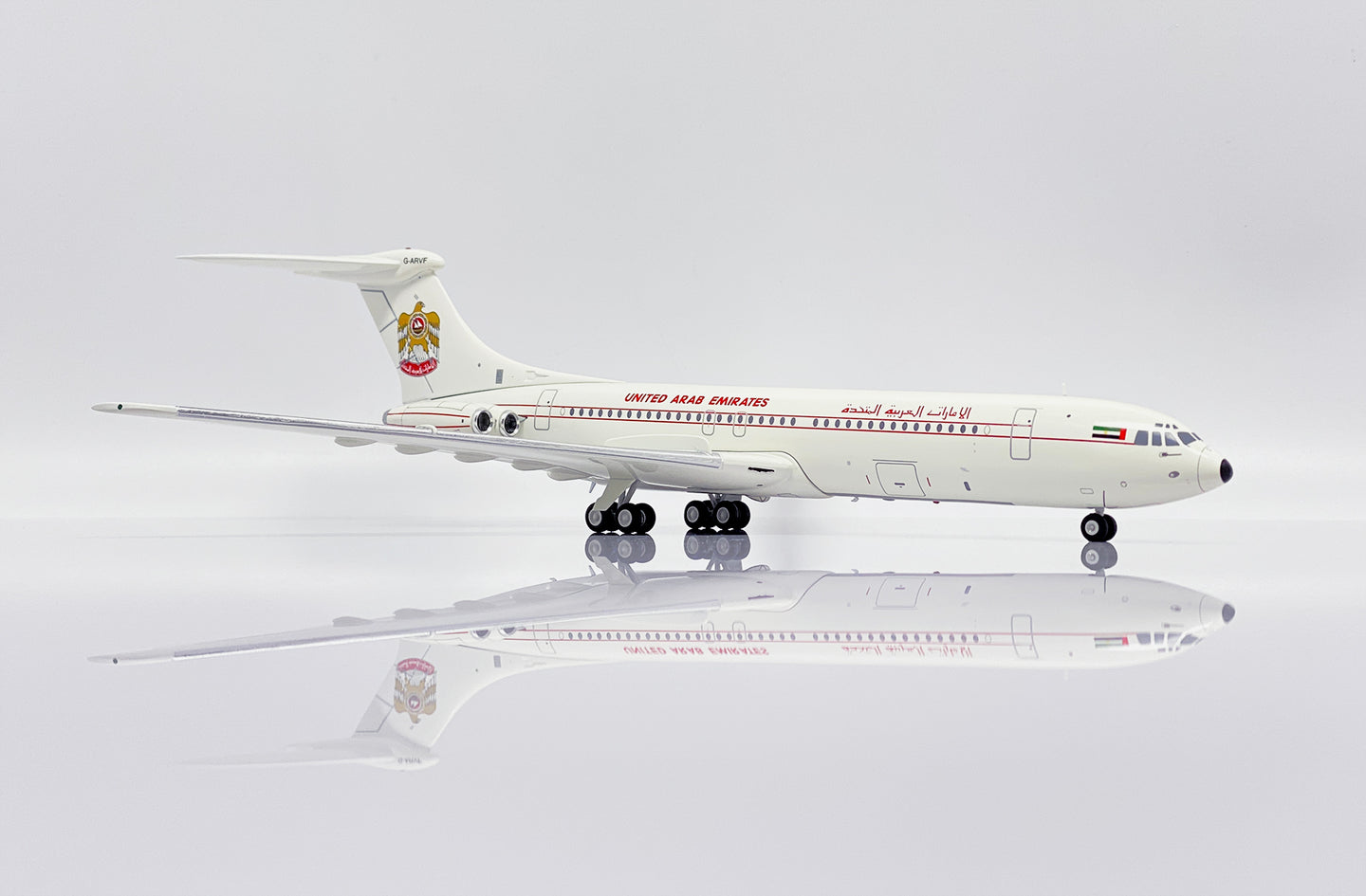 JC WINGS VC10 SRS1101 UNITED ARAB EMIRATES GOVERNMENT REG: G-ARVF