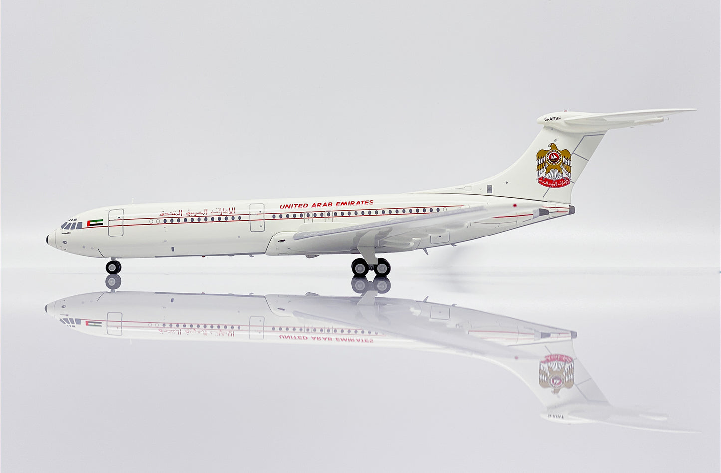 JC WINGS VC10 SRS1101 UNITED ARAB EMIRATES GOVERNMENT REG: G-ARVF