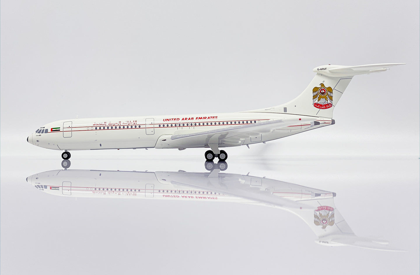JC WINGS VC10 SRS1101 UNITED ARAB EMIRATES GOVERNMENT REG: G-ARVF