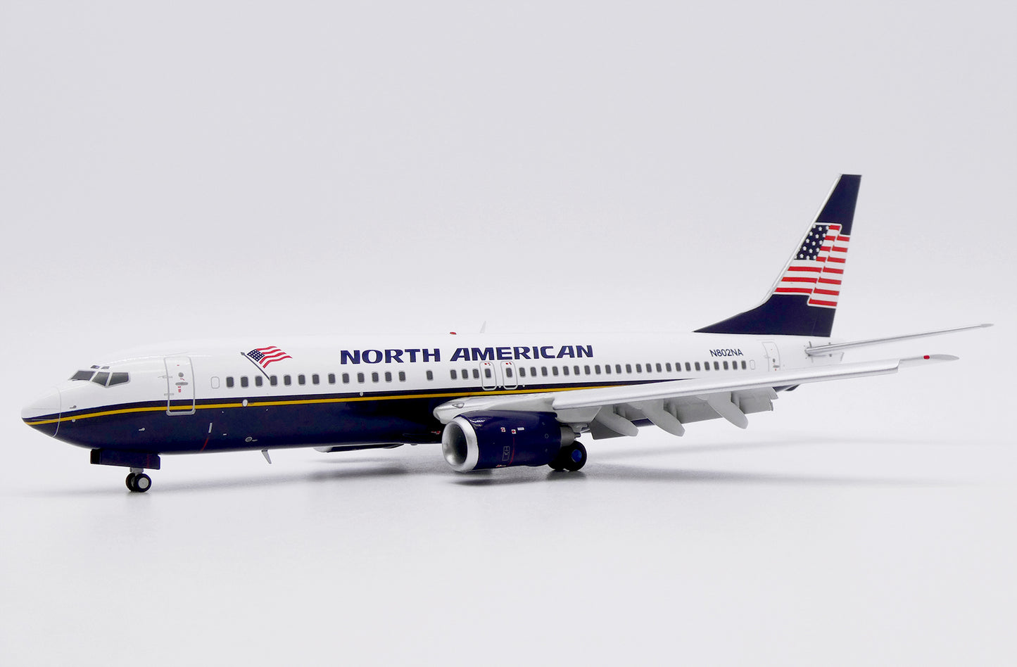 JC WINGS B737-800 NORTH AMERICAN AIRLINES (FLAPS DOWN) REG: N802NA