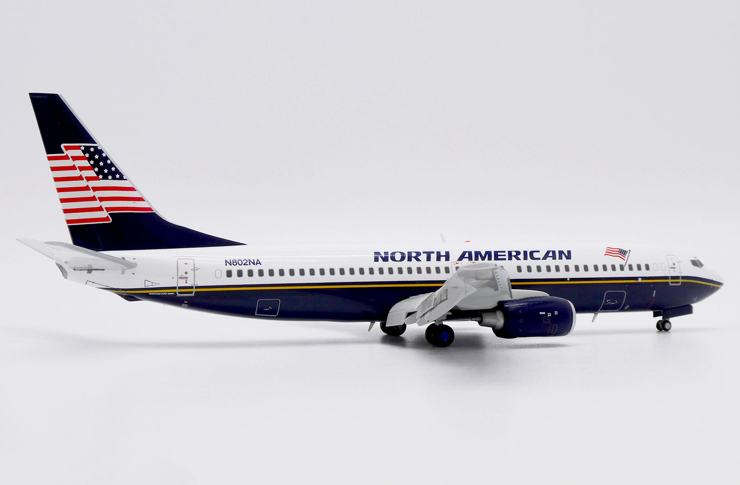 JC WINGS B737-800 NORTH AMERICAN AIRLINES (FLAPS DOWN) REG: N802NA