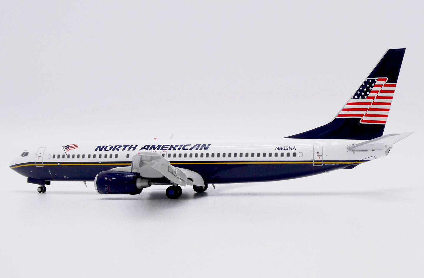 JC WINGS B737-800 NORTH AMERICAN AIRLINES (FLAPS DOWN) REG: N802NA