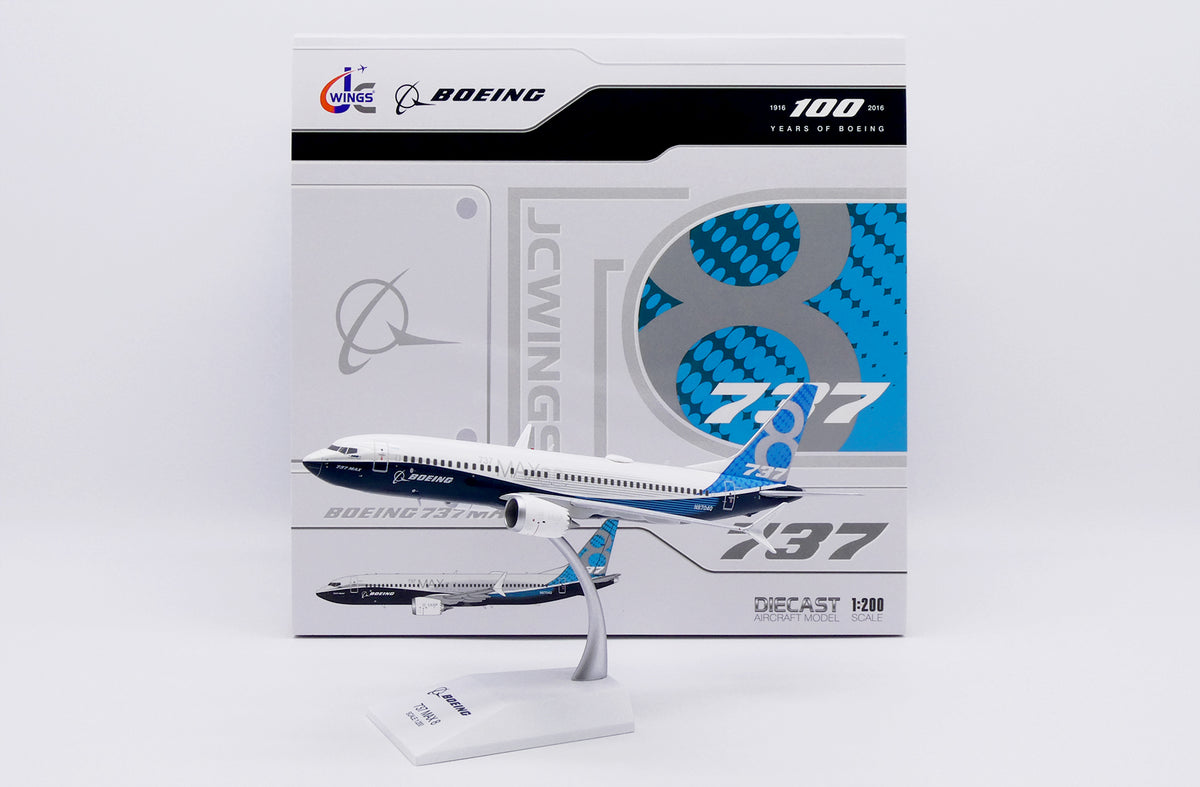 JC WINGS B737 MAX 8 HOUSE COLOURS "BOEING HOUSE COLOUR" REG: N8704Q