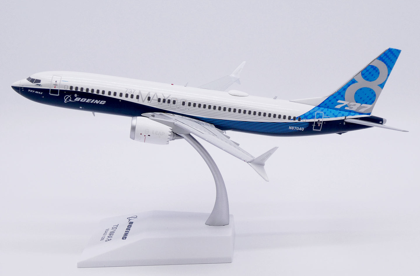 JC WINGS B737 MAX 8 HOUSE COLOURS "BOEING HOUSE COLOUR" REG: N8704Q
